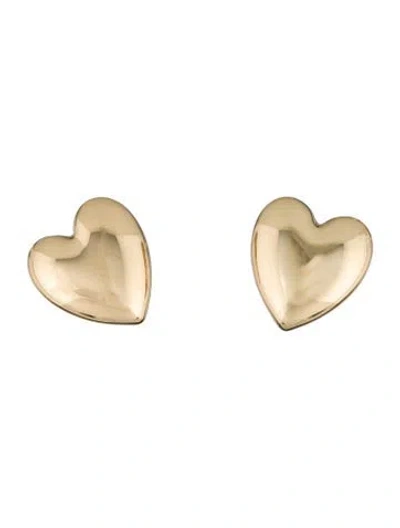 Pre-owned Jennifer Fisher Small Puffy Heart Earrings In Multi