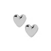 Jennifer Fisher Puffy Heart 14kt White Gold Earrings In Silver