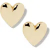 Jennifer Fisher Small Puffy Heart Stud Earrings In Gold