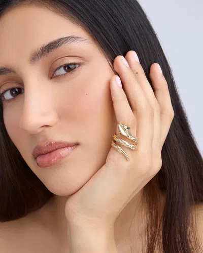 Jennifer Fisher Snake Ring In Orange