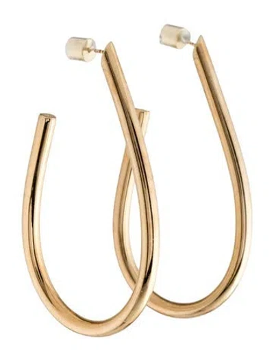 Pre-owned Jennifer Fisher Teardrop Hoop Earrings In Multicolor
