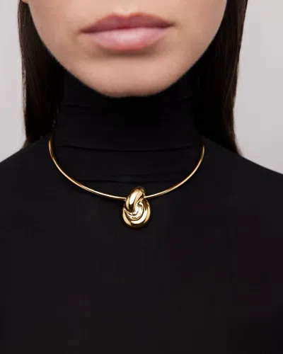 Jennifer Fisher Thin Knot Choker In Burgundy