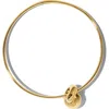 Jennifer Fisher Thin Knot Choker In Yellow Gold