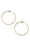 Jennifer Fisher Thread Baby Large Hoops In Gold