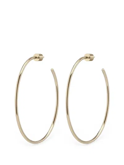 Jennifer Fisher Thread Hoop Earrings In Gold