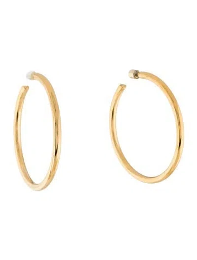 Pre-owned Jennifer Fisher Thread Hoop Earrings In Multicolor