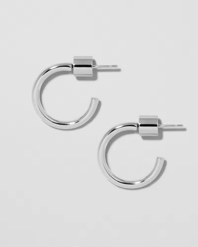 Jennifer Fisher Thread Huggies In Silver