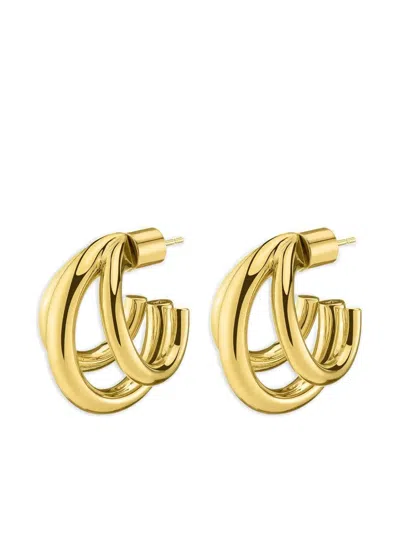 Jennifer Fisher Triple Lilly Huggie Earrings In Gold