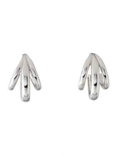 Pre-owned Jennifer Fisher Triple Lilly Huggie Earrings In Multicolor