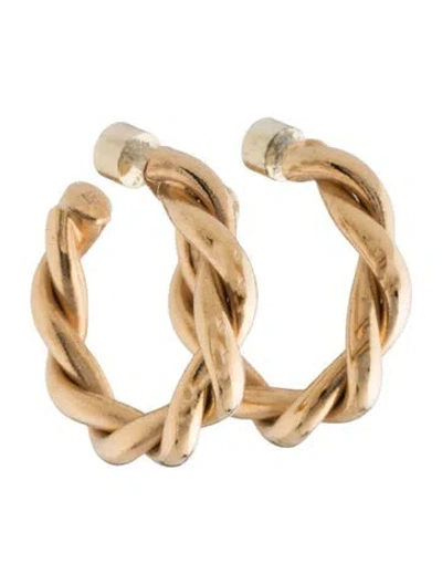 Pre-owned Jennifer Fisher Twisted Lily Mini Hoop Earrings In Multicolor