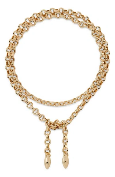 Jennifer Fisher Wraparound Link Necklace In Gold