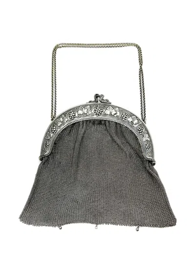 Pre-owned Jennifer Gibson Jewellery 1900s Mythical Fish Chainmail Purse In Silver