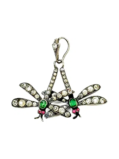 Pre-owned Jennifer Gibson Jewellery Dragonfly 吊坠（1920年代典藏款）