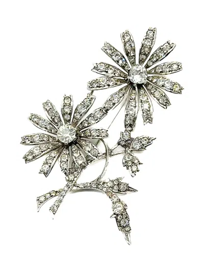 Pre-owned Jennifer Gibson Jewellery 1930s Art Deco Floral Brooch