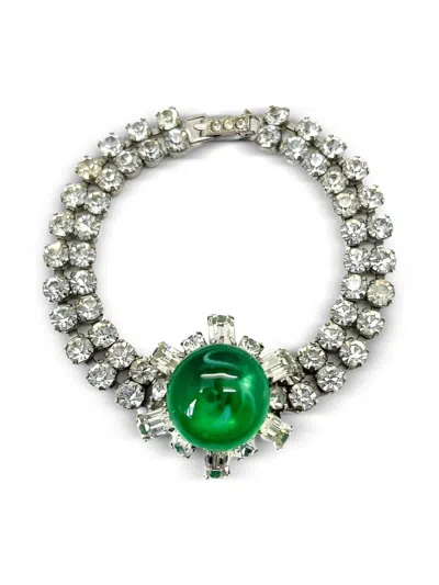 Pre-owned Jennifer Gibson Jewellery 1940s Rhinestone Bracelet