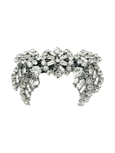Pre-owned Jennifer Gibson Jewellery 1940s Swag Dress Clip In Silver