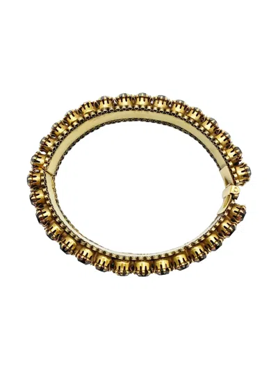 Pre-owned Jennifer Gibson Jewellery 1940s Topaz Bracelet In Gold