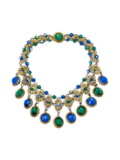 Pre-owned Jennifer Gibson Jewellery 1950s Francoise Montague Droplet Necklace In Gold