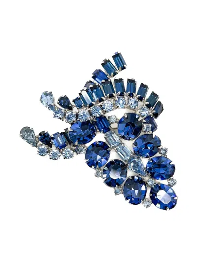 Pre-owned Jennifer Gibson Jewellery 1950s Kramer Brooch In Silver