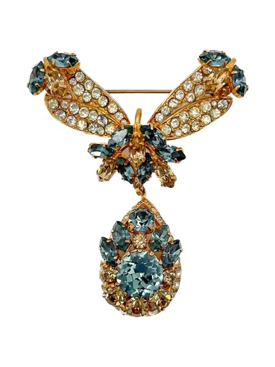 Pre-owned Jennifer Gibson Jewellery 1950s  Edwardian Style Brooch In Gold