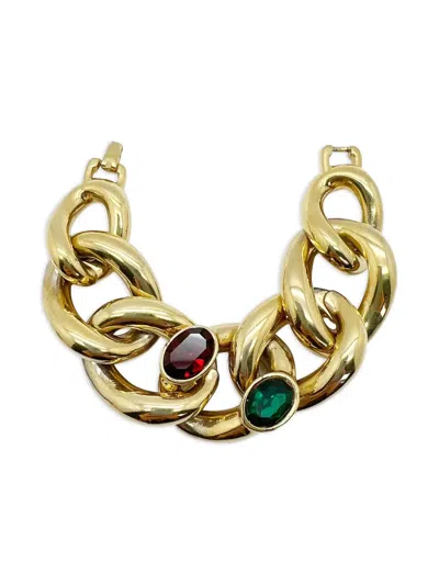 Pre-owned Jennifer Gibson Jewellery 1980s Givenchy Chunky-chain Bracelet In Gold