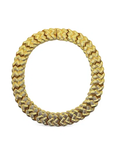 Pre-owned Jennifer Gibson Jewellery 1980s Napier Necklace In Gold