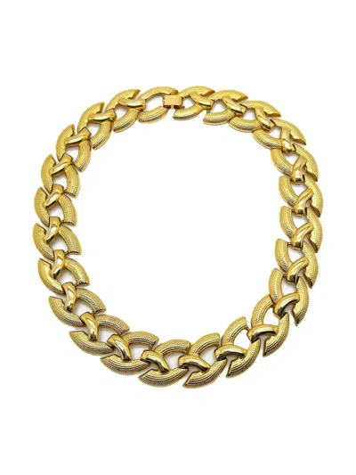 Pre-owned Jennifer Gibson Jewellery 1980s Statement Necklace In Gold