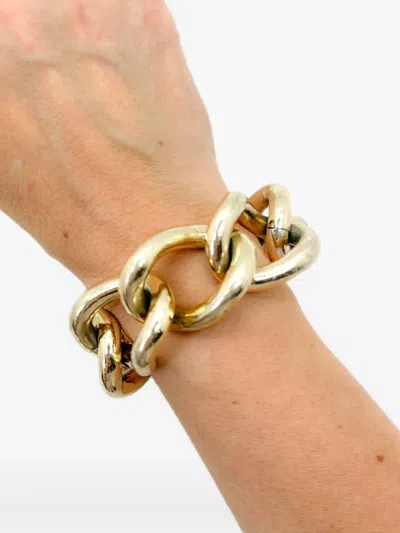 Pre-owned Jennifer Gibson Jewellery 2000s Chunky-link Toggle Bracelet In Gold