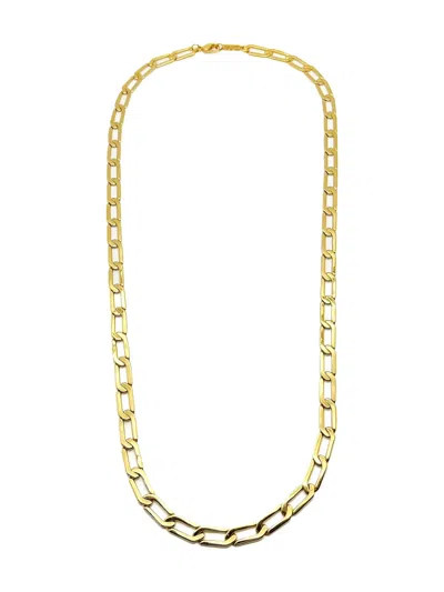Pre-owned Jennifer Gibson Jewellery Napier Chain Necklace In Gold