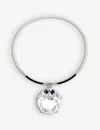 Jennifer Gibson Jewellery Womens Silver White Pre-loved Crystal-embellished Rhodium-plated Metal Nec In Silver White