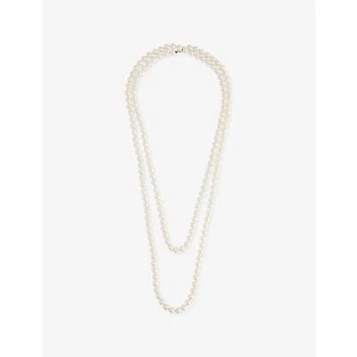 Jennifer Gibson Jewellery Womens Pre-loved Jennifer Gibson Opera Pearl Necklace In Metallic