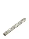 Jennifer Gibson Vintage Art Deco Paste Cocktail Bracelet 1930s In Silver
