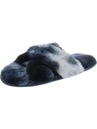 Jennifer Intimates Womens Flats Open Toe Slide Sandals In Multi