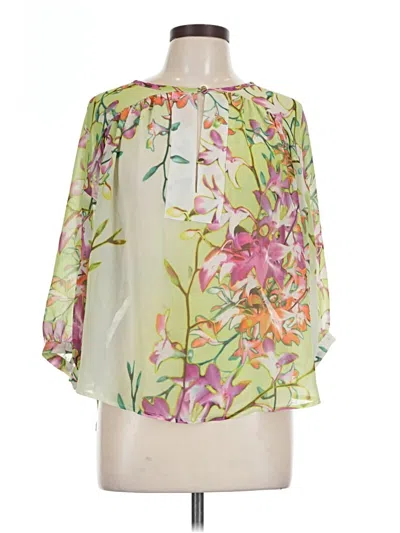 Pre-owned Jennifer Lopez 3/4 Sleeve Blouse In Green