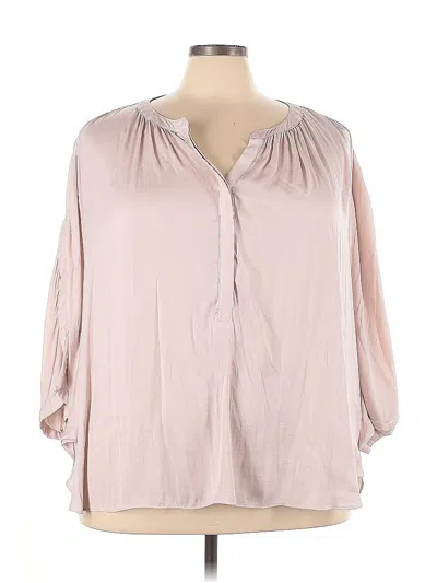 Pre-owned Jennifer Lopez 3/4 Sleeve Blouse In Pink