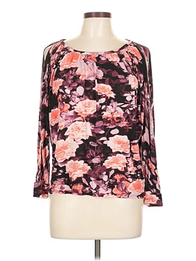 Pre-owned Jennifer Lopez 3/4 Sleeve Blouse In Pink