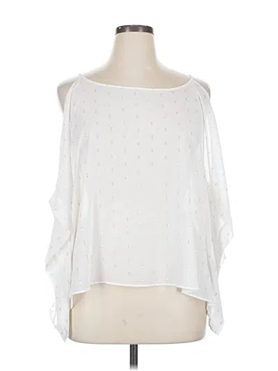 Pre-owned Jennifer Lopez 3/4 Sleeve T-shirt In White