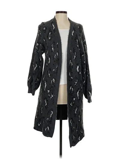 Pre-owned Jennifer Lopez Cardigan Sweater In Gray