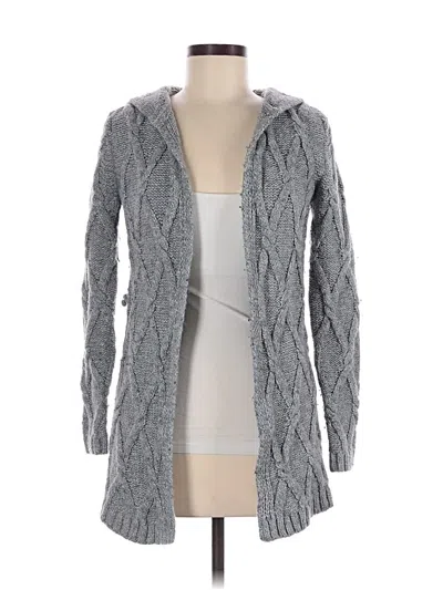 Pre-owned Jennifer Lopez Cardigan Sweater In Gray