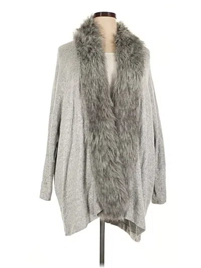 Pre-owned Jennifer Lopez Cardigan Sweater In Silver