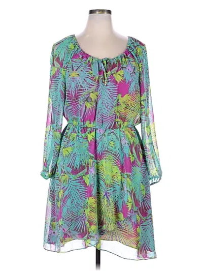 Pre-owned Jennifer Lopez Casual Dress In Green