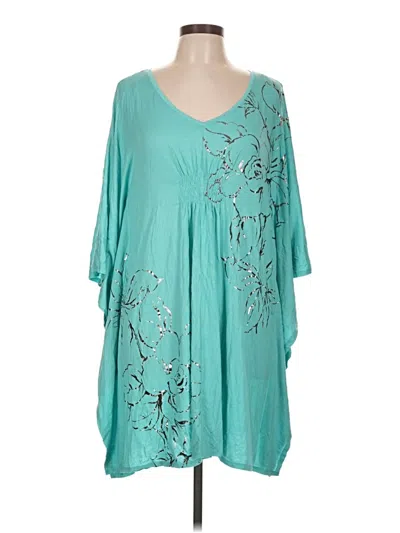 Pre-owned Jennifer Lopez Casual Dress In Teal