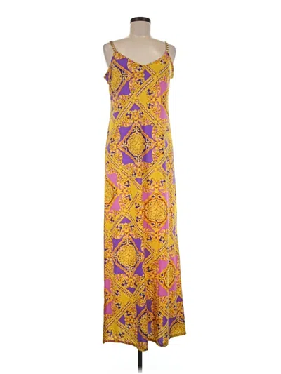 Pre-owned Jennifer Lopez Casual Dress In Yellow