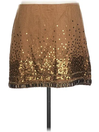 Pre-owned Jennifer Lopez Casual Skirt In Gold