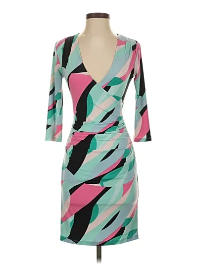 Pre-owned Jennifer Lopez Cocktail Dress In Blue