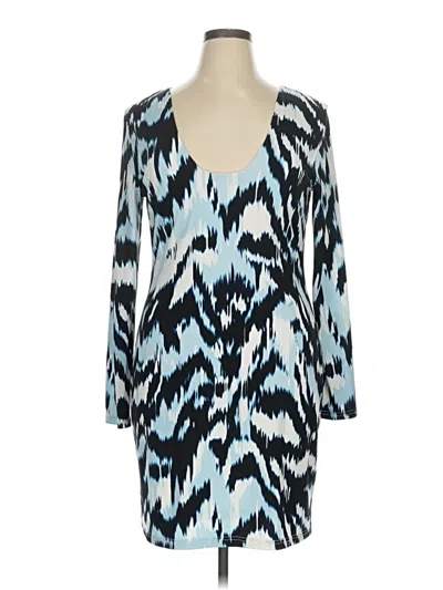 Pre-owned Jennifer Lopez Cocktail Dress In Blue