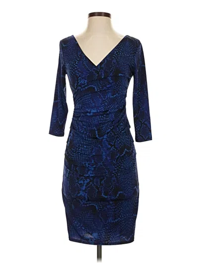 Pre-owned Jennifer Lopez Cocktail Dress In Blue