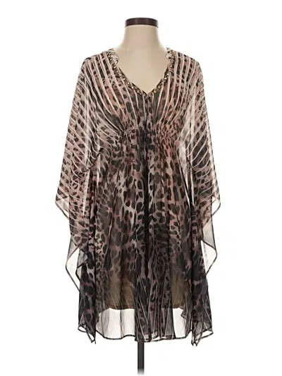 Pre-owned Jennifer Lopez Cocktail Dress In Brown