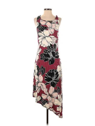 Pre-owned Jennifer Lopez Cocktail Dress In Burgundy