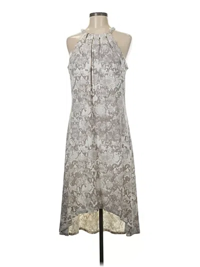 Pre-owned Jennifer Lopez Cocktail Dress In Gray